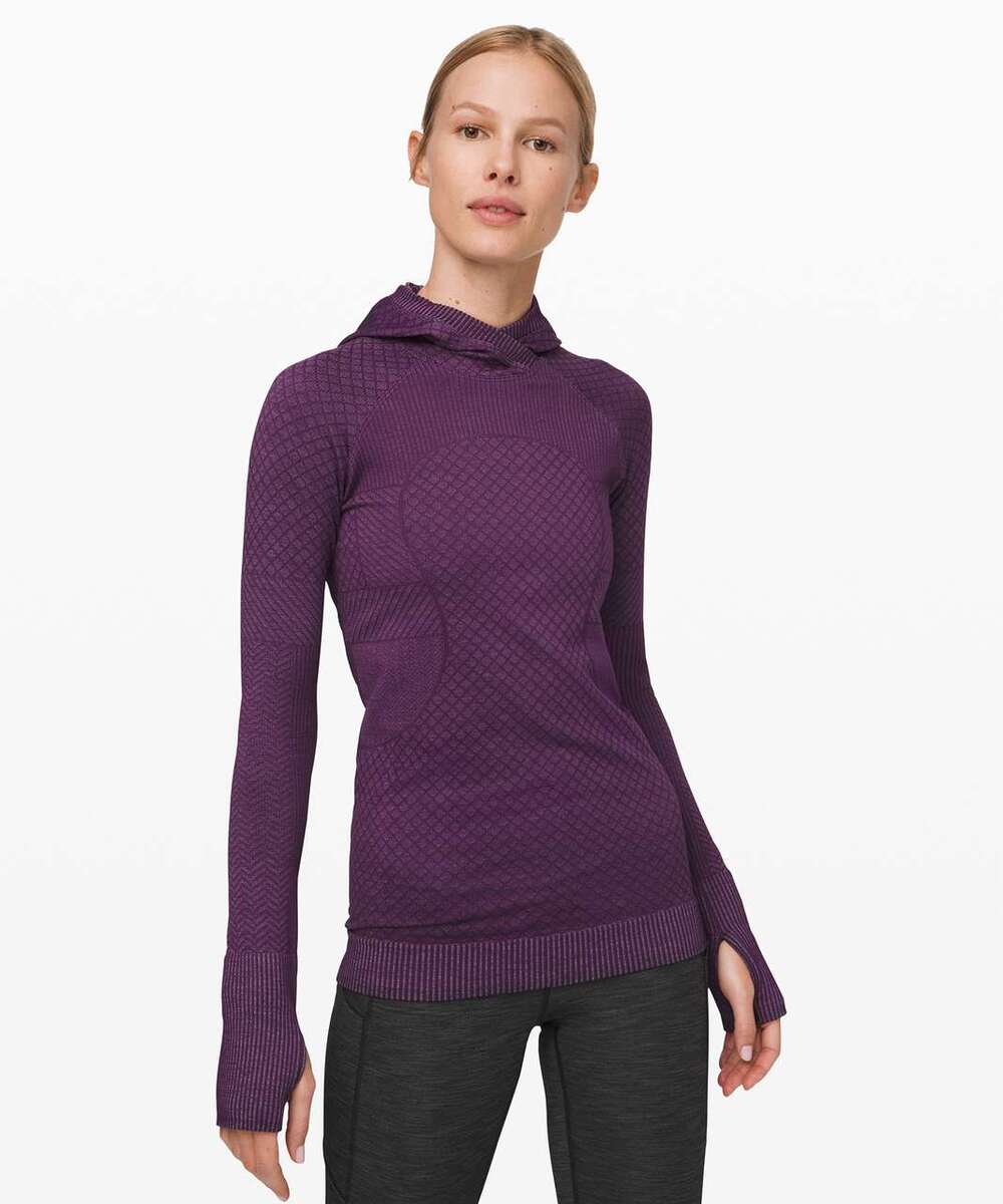 Lululemon Rest Less Hoodie Patchwork Galactic Grape / Silver Lilac 6